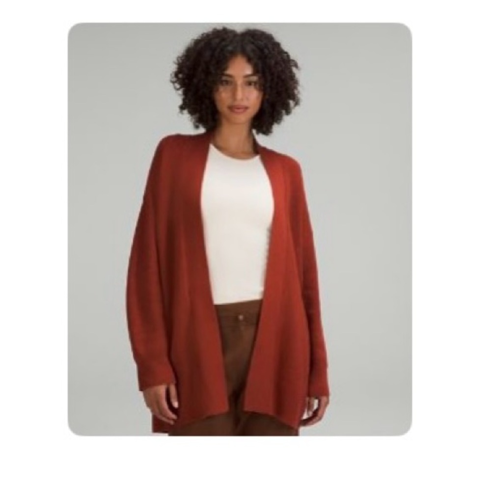 Lululemon Rust Colored Knit Sweater